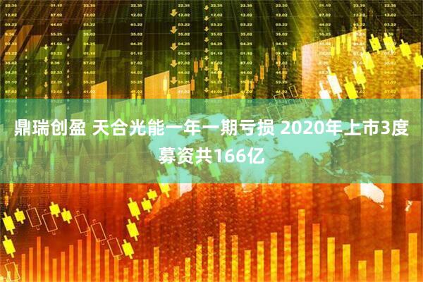 鼎瑞创盈 天合光能一年一期亏损 2020年上市3度募资共166亿